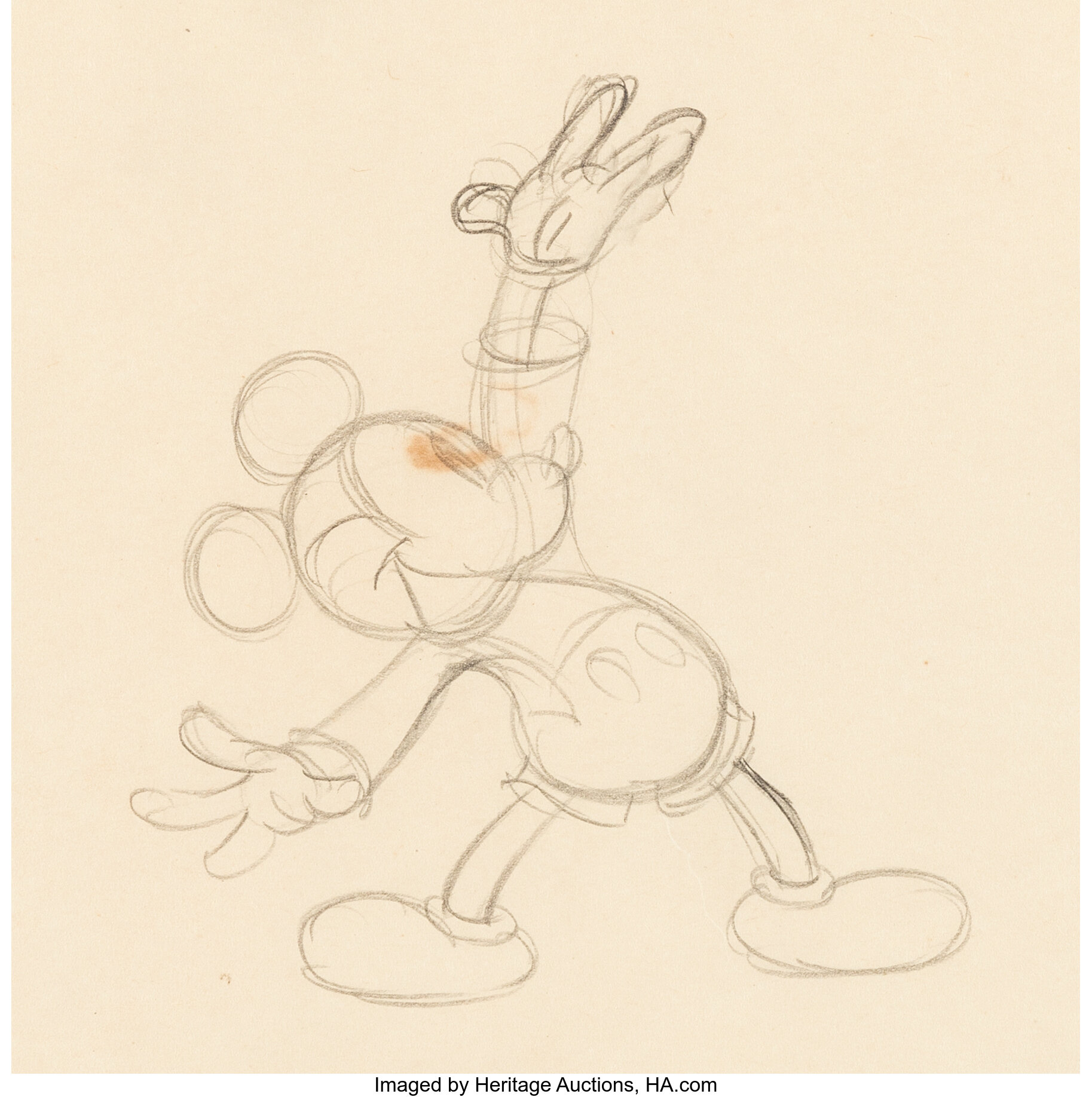 Mickey's Circus Mickey Mouse Animation Drawing (Walt Disney, | Lot ...