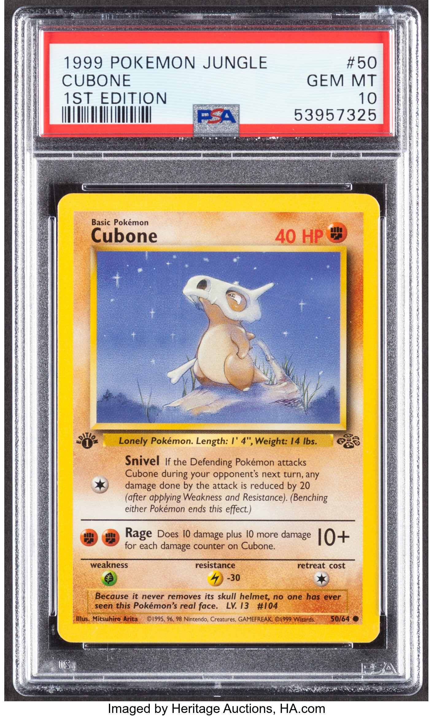 Pokémon Cubone #50 1st Edition Jungle (The Pokémon Company, 1999) | Lot ...