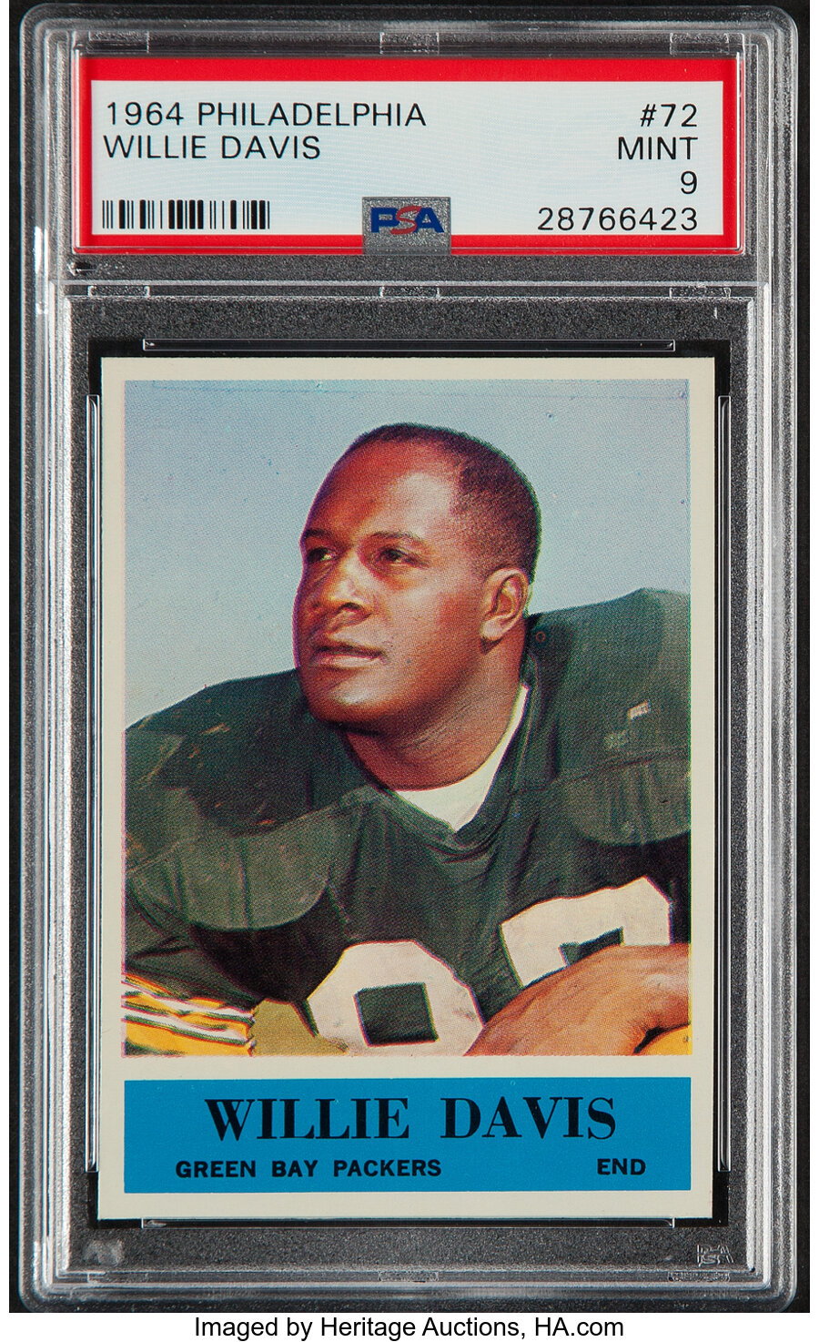 1964 Philadelphia Willie Davis #72 PSA Mint 9