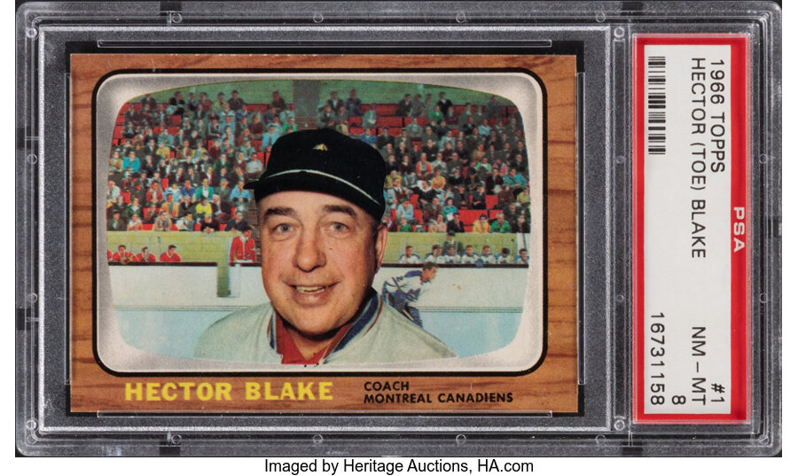 1966 Topps Toe Blake #1 PSA NM-MT 8