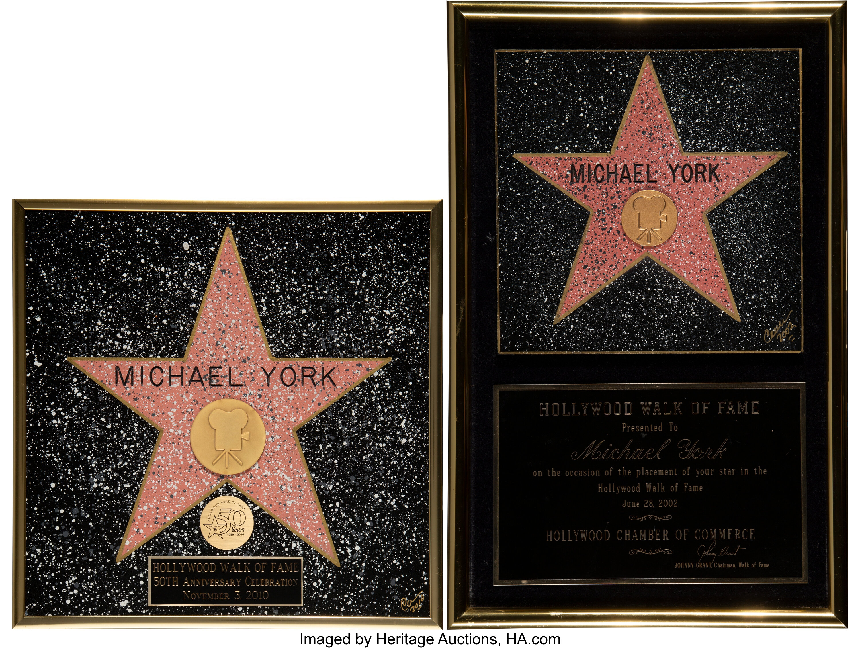 Michael York's Hollywood Walk of Fame Plaque from 2002. Michael | LotID ...