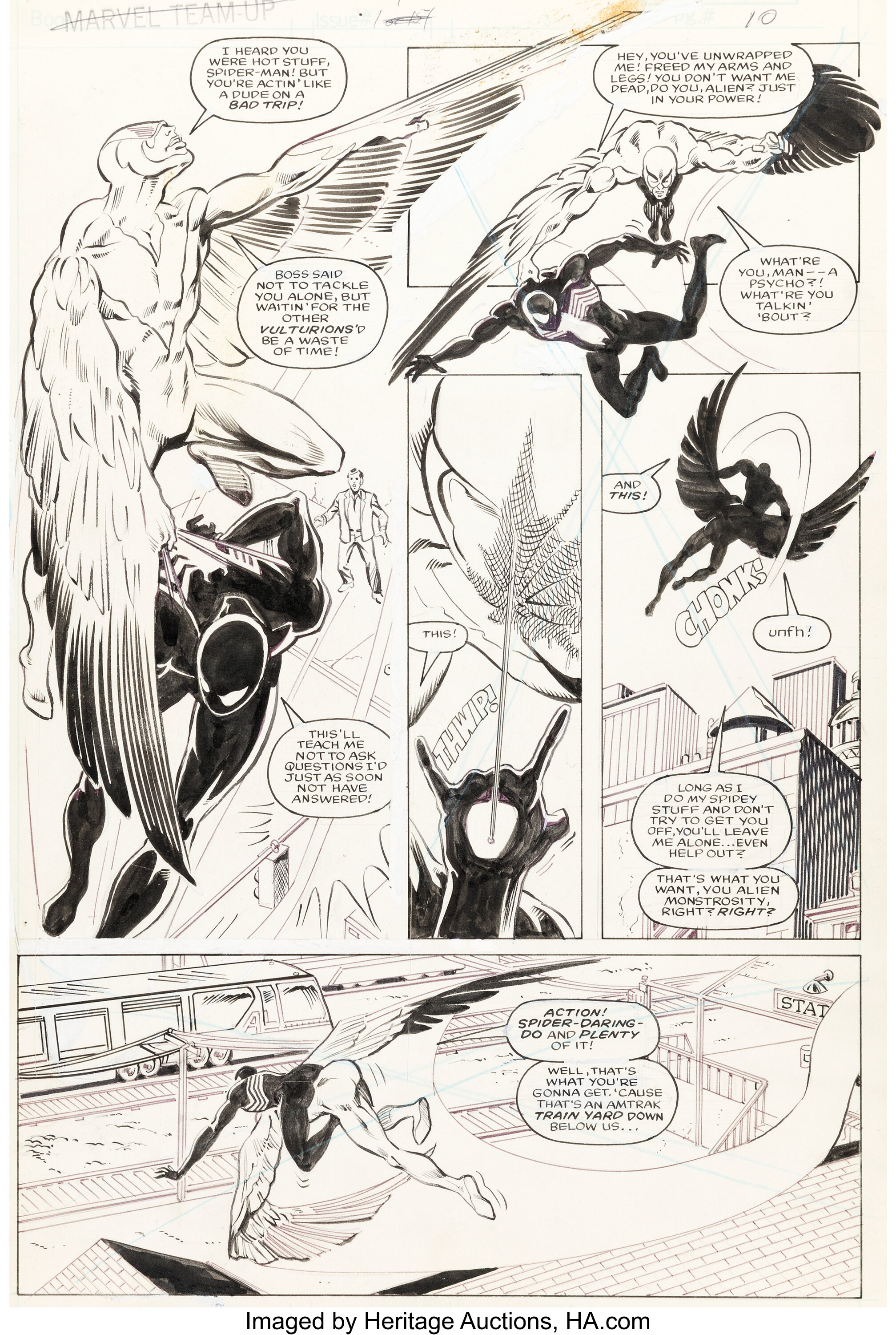 Greg LaRocque and Jim Mooney Web of Spider-Man #1 Unused Story | Lot ...