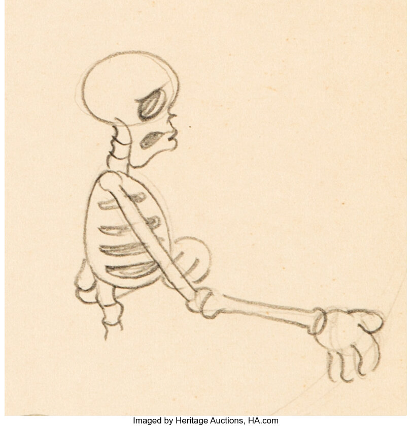 Spooks Skeleton Animation Drawing Ub Iwerks 1932 Animation Lot 49259 Heritage Auctions 6023