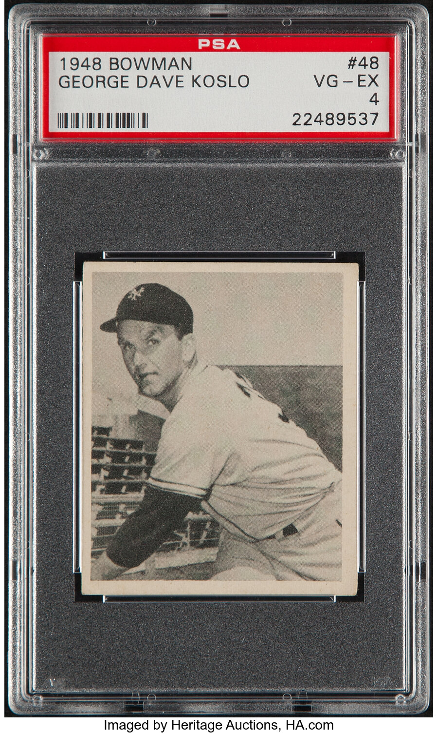 1948 Bowman George Dave Koslo #48 PSA VG-EX 4