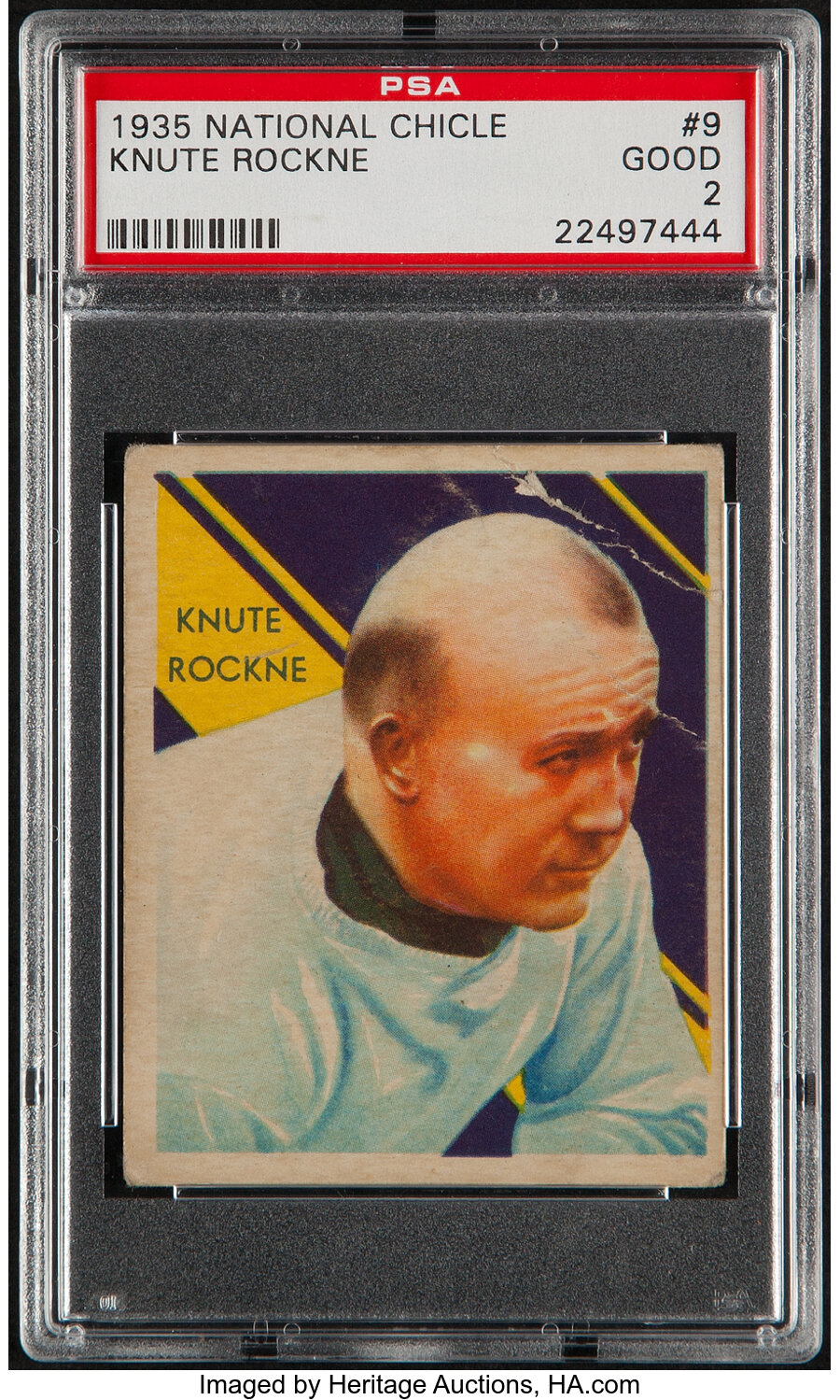 1935 National Chicle Knute Rockne #9 PSA Good 2