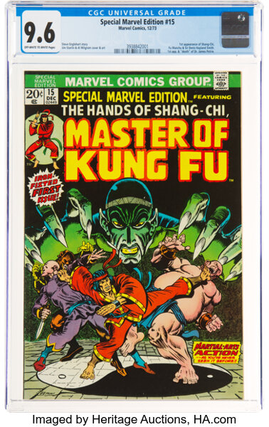 Bronze Age (1970-1979):Superhero, Special Marvel Edition #15 Master of Kung Fu (Marvel, 1973) CGC NM+ 9.6 Off-white to white pages....