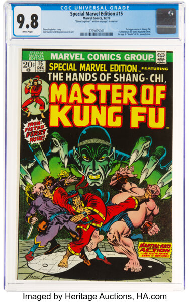 Bronze Age (1970-1979):Superhero, Special Marvel Edition #15 Master of Kung Fu (Marvel, 1973) CGC NM/MT 9.8 White pages....