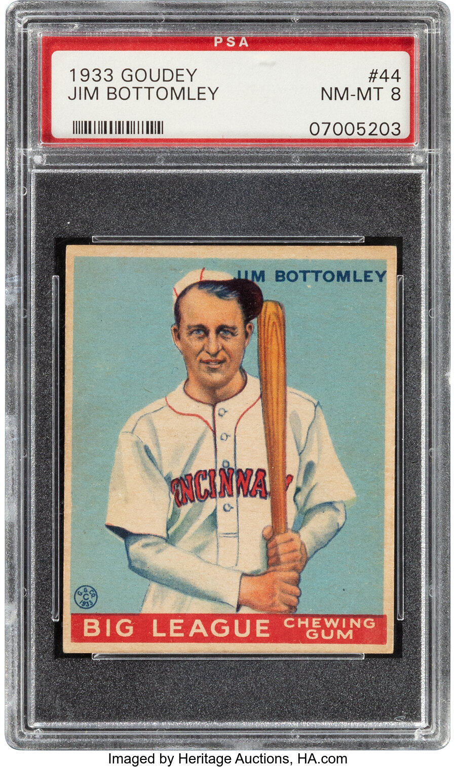 1933 Goudey Jim Bottomley #44 PSA NM-MT 8