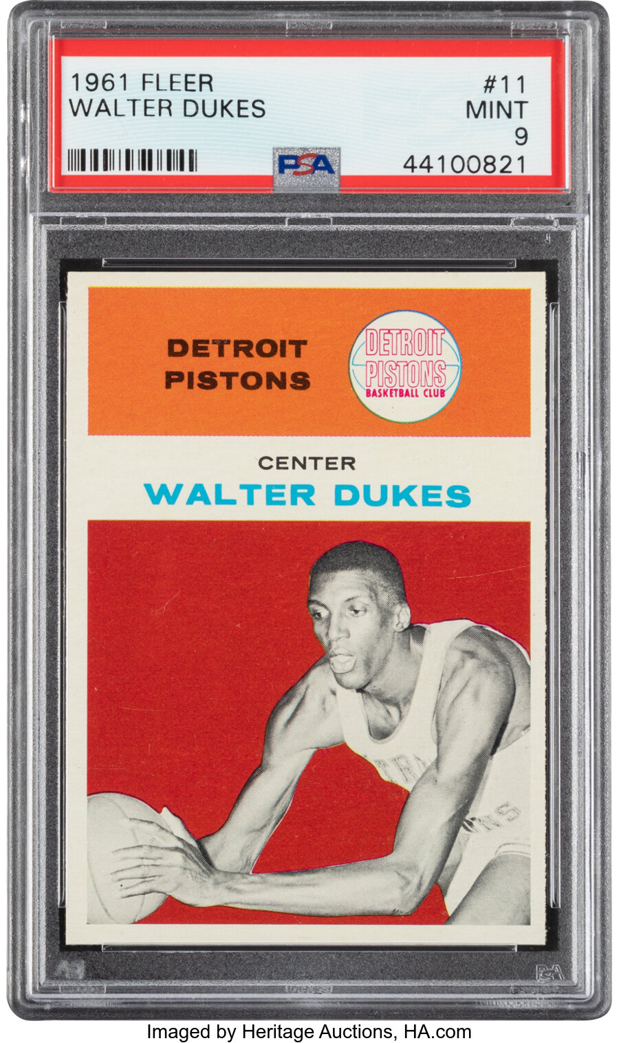 1961 Fleer Walter Dukes #11 PSA Mint 9 - Only Two Higher!
