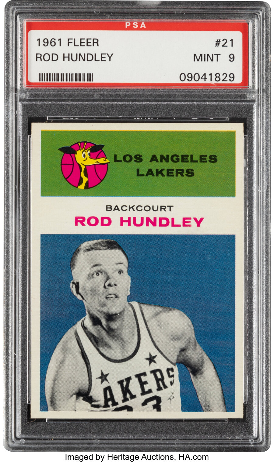 1961 Fleer Rod Hundley #21 PSA Mint 9 - Only One Higher!