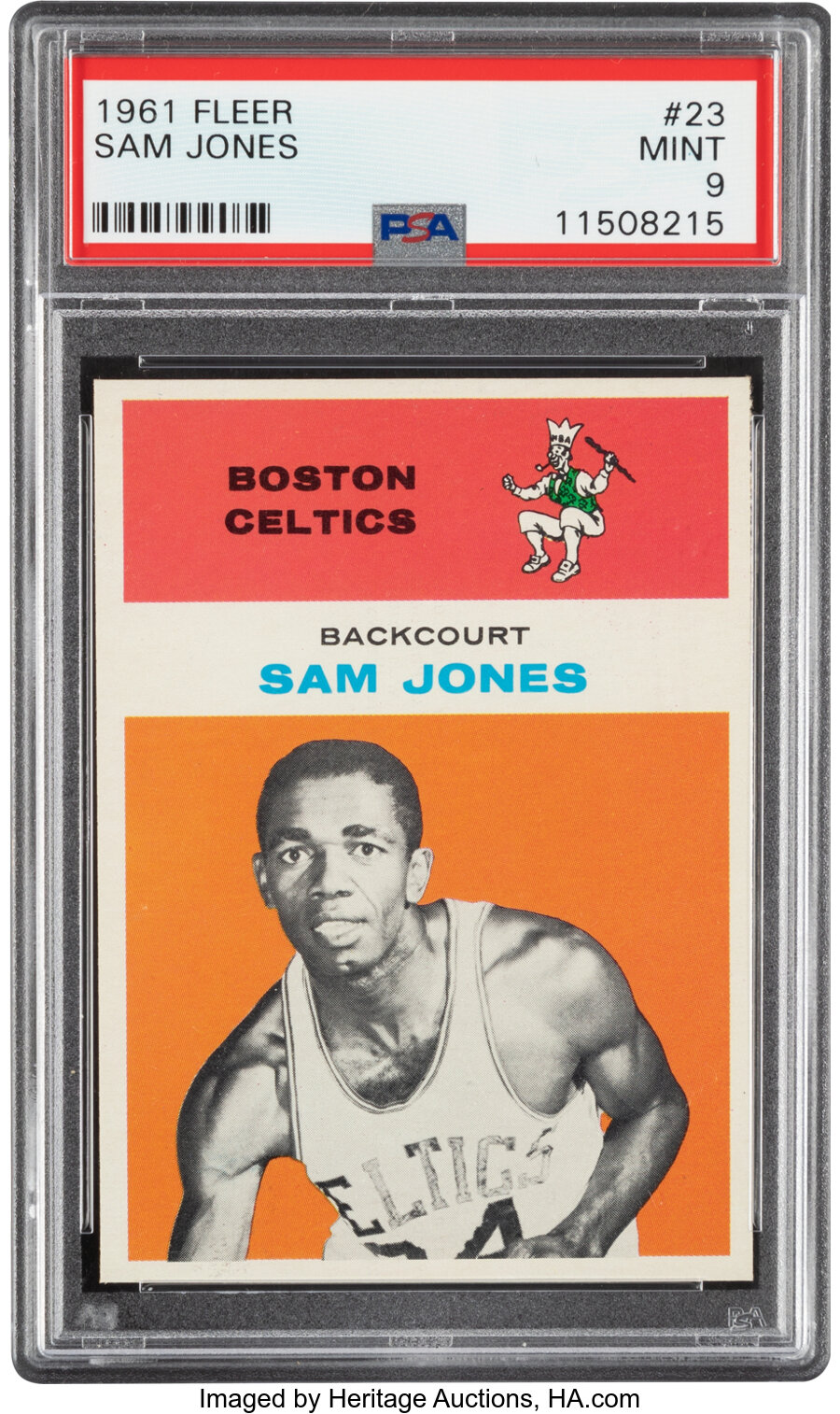 1961 Fleer Sam Jones Rookie #23 PSA Mint 9 - Four Higher