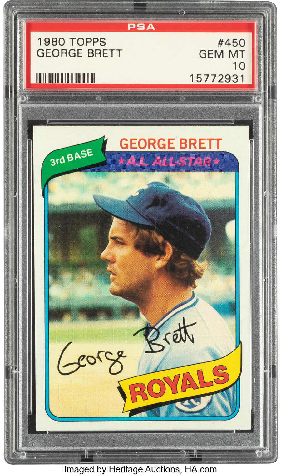 1980 Topps George Brett #450 PSA Gem Mint 10