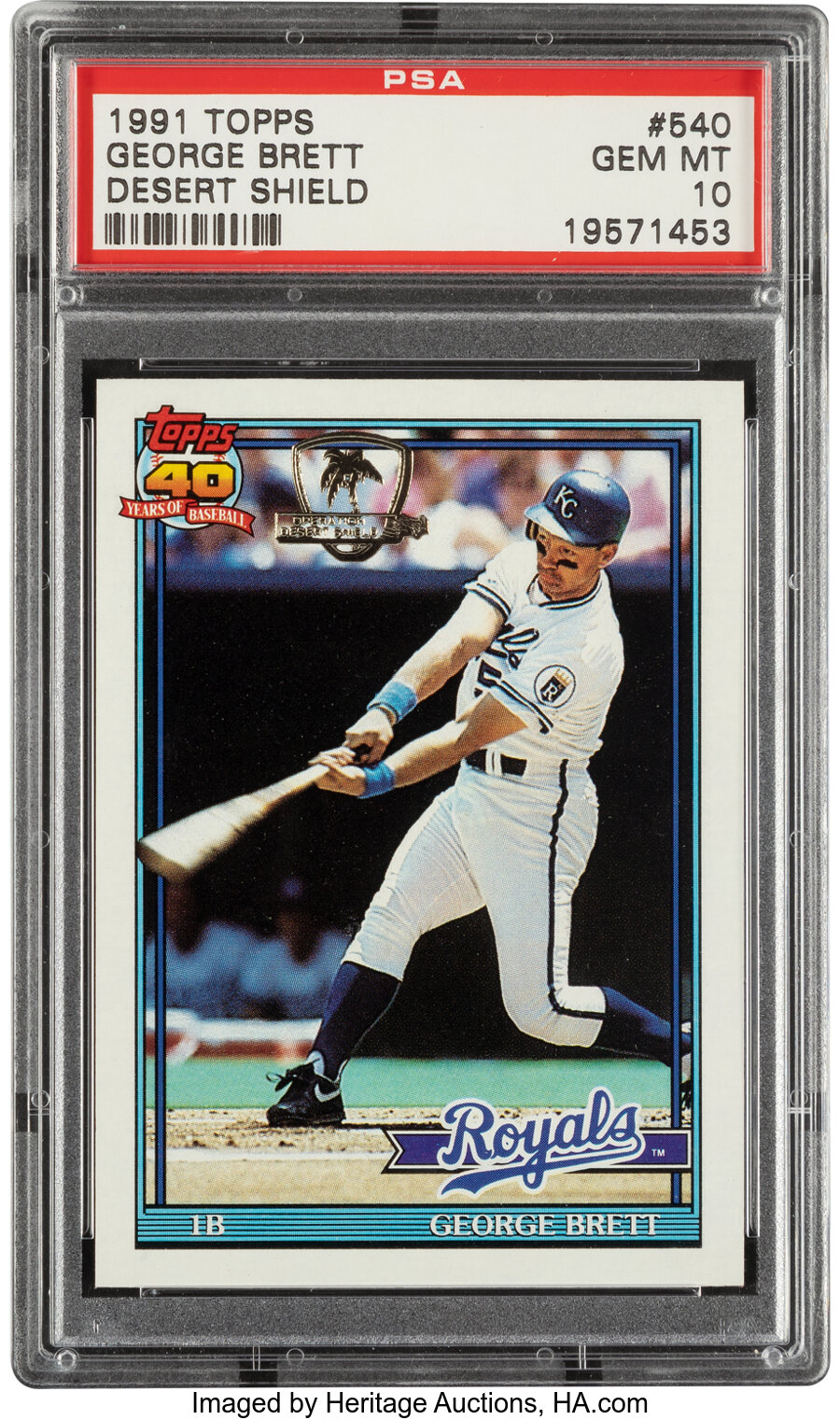 1991 Topps Desert Shield George Brett #540 PSA Gem Mint 10