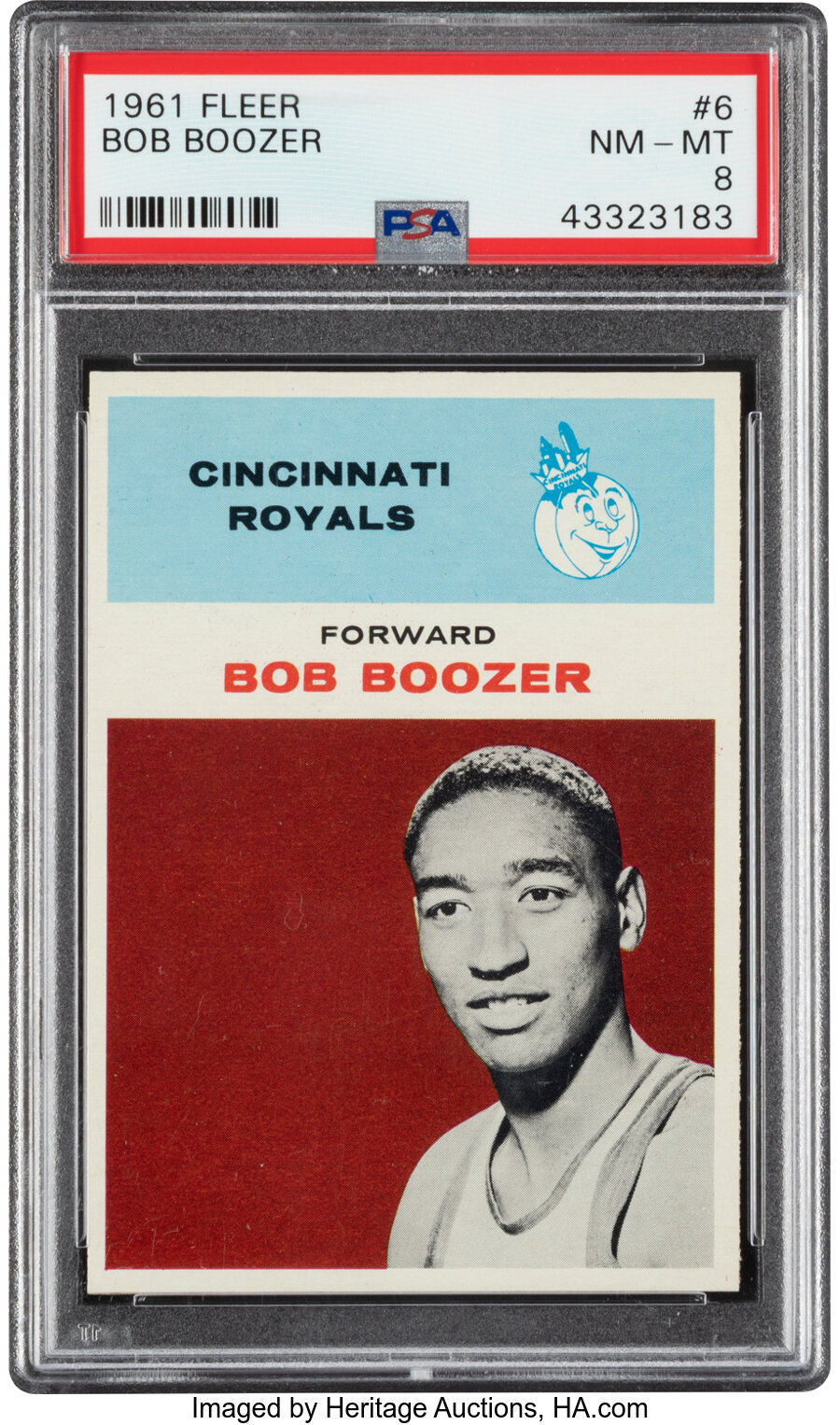 1961 Fleer Bob Boozer Rookie #6 PSA NM-MT 8