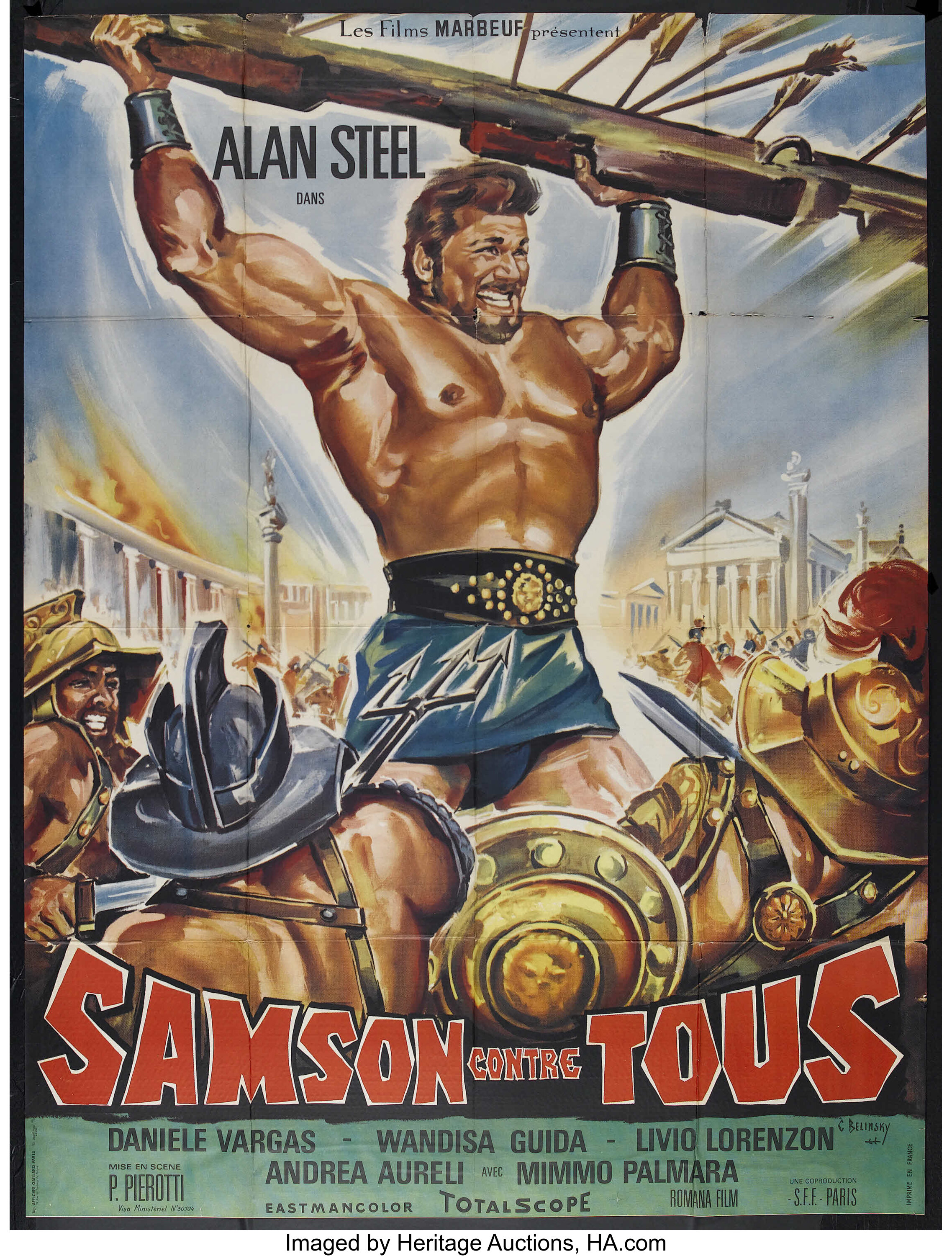 Hercules Against Rome (American International, 1964). French Grande ...