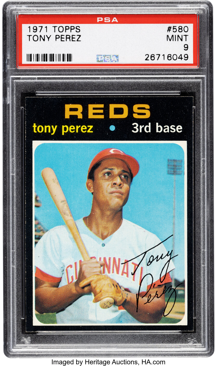 1971 Topps Tony Perez #580 PSA Mint 9 - None Higher!