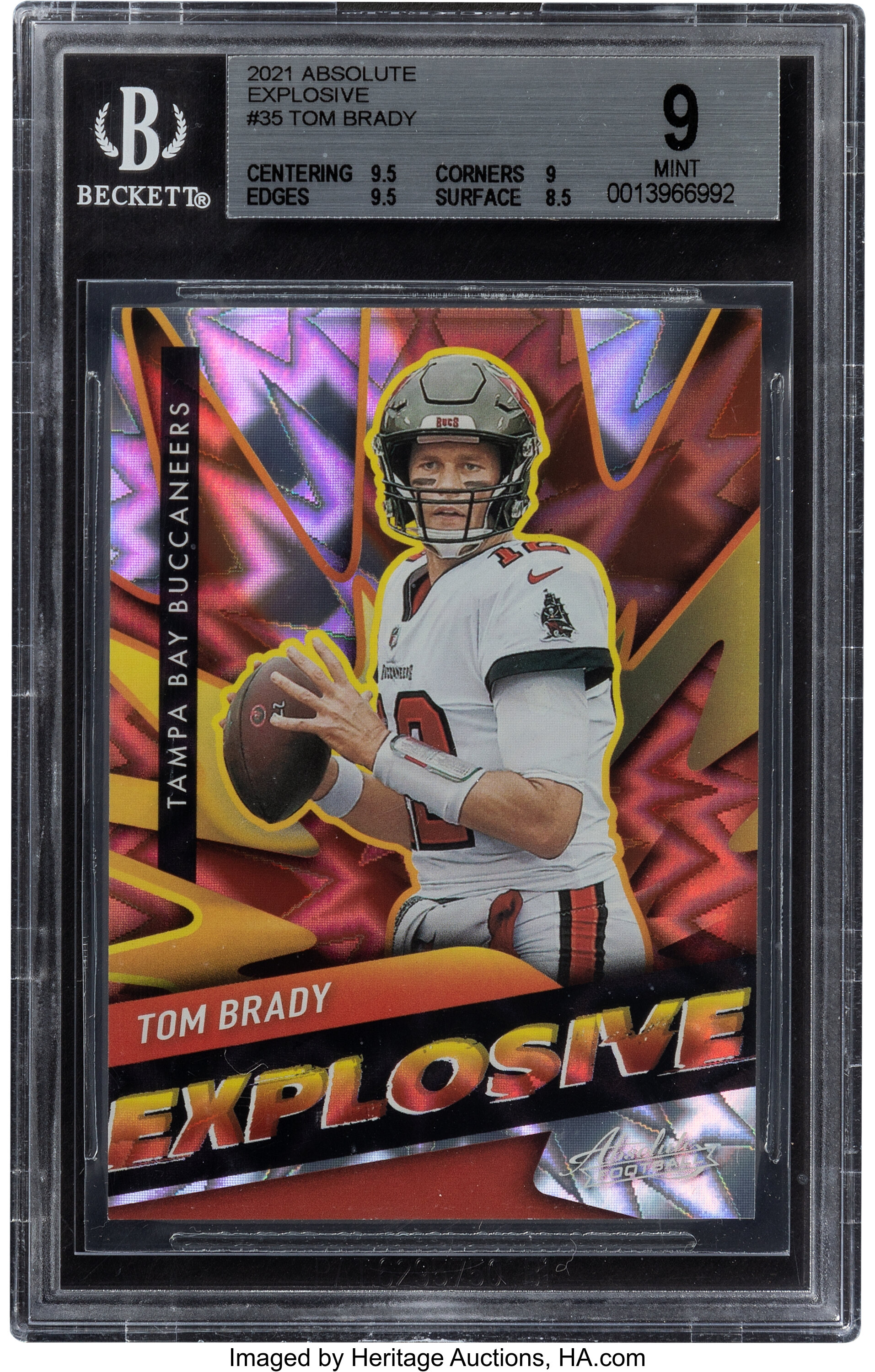 2021 Panini Absolute Tom Brady (Explosive) 35 BGS Mint 9.... Lot