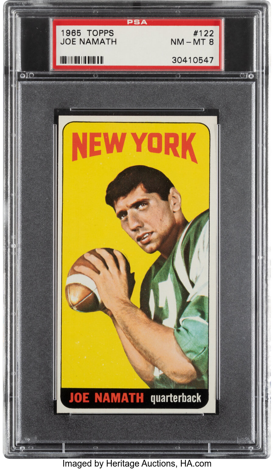 1965 Topps Joe Namath Rookie #122 PSA NM-MT 8