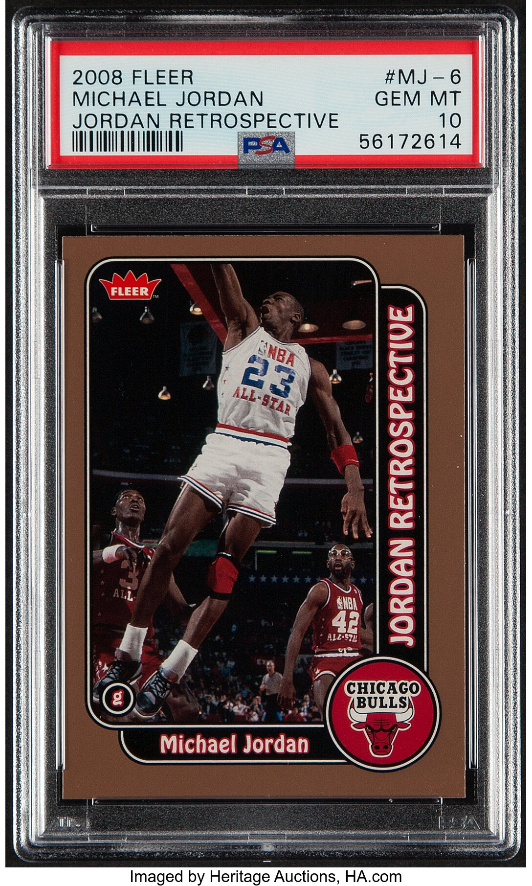 2008 Fleer Michael Jordan (Jordan Retrospective) #MJ-6 PSA Gem Mint ...