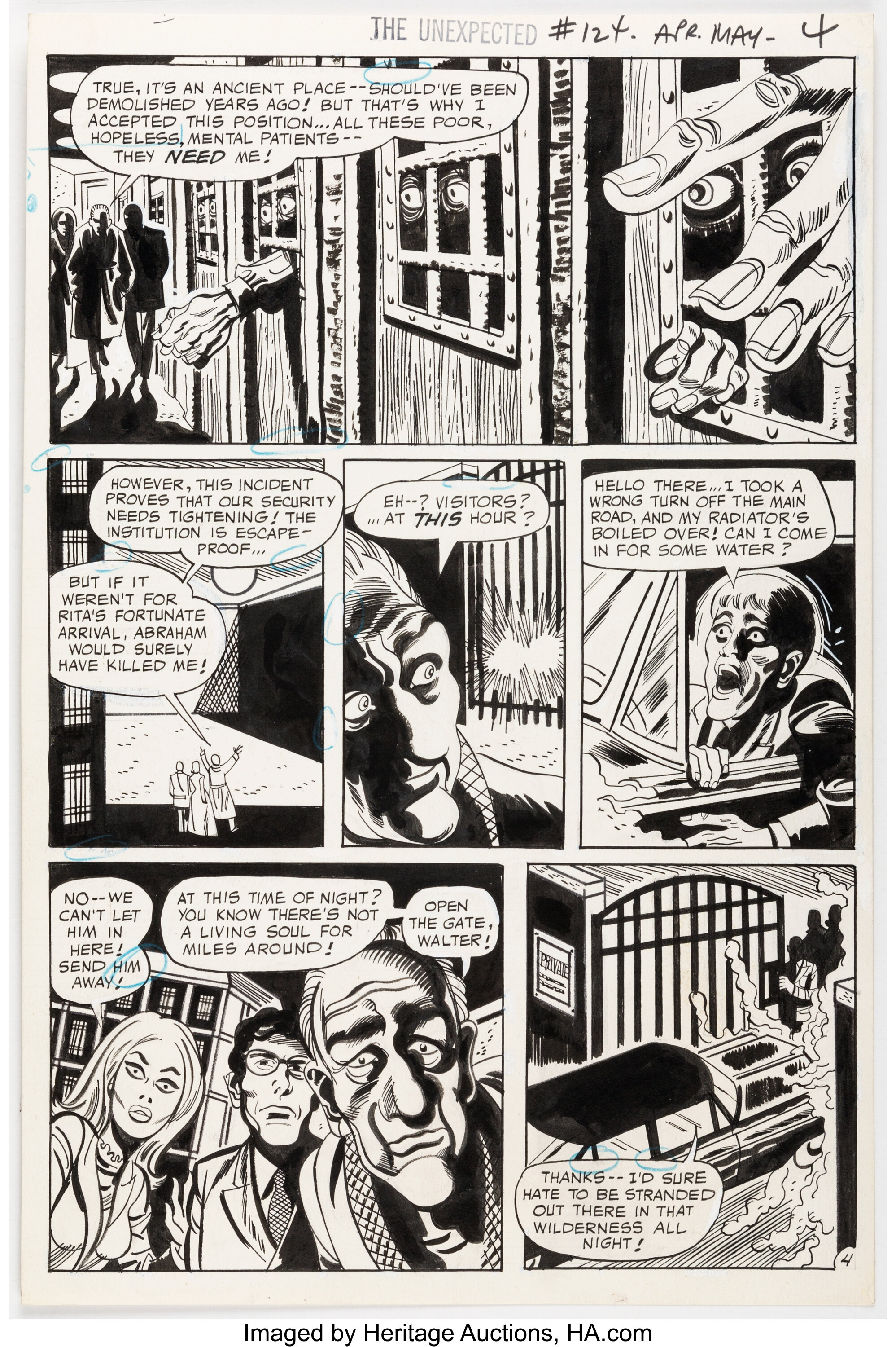 Jerry Grandenetti The Unexpected #124 Story Page 4 Original Art | Lot ...