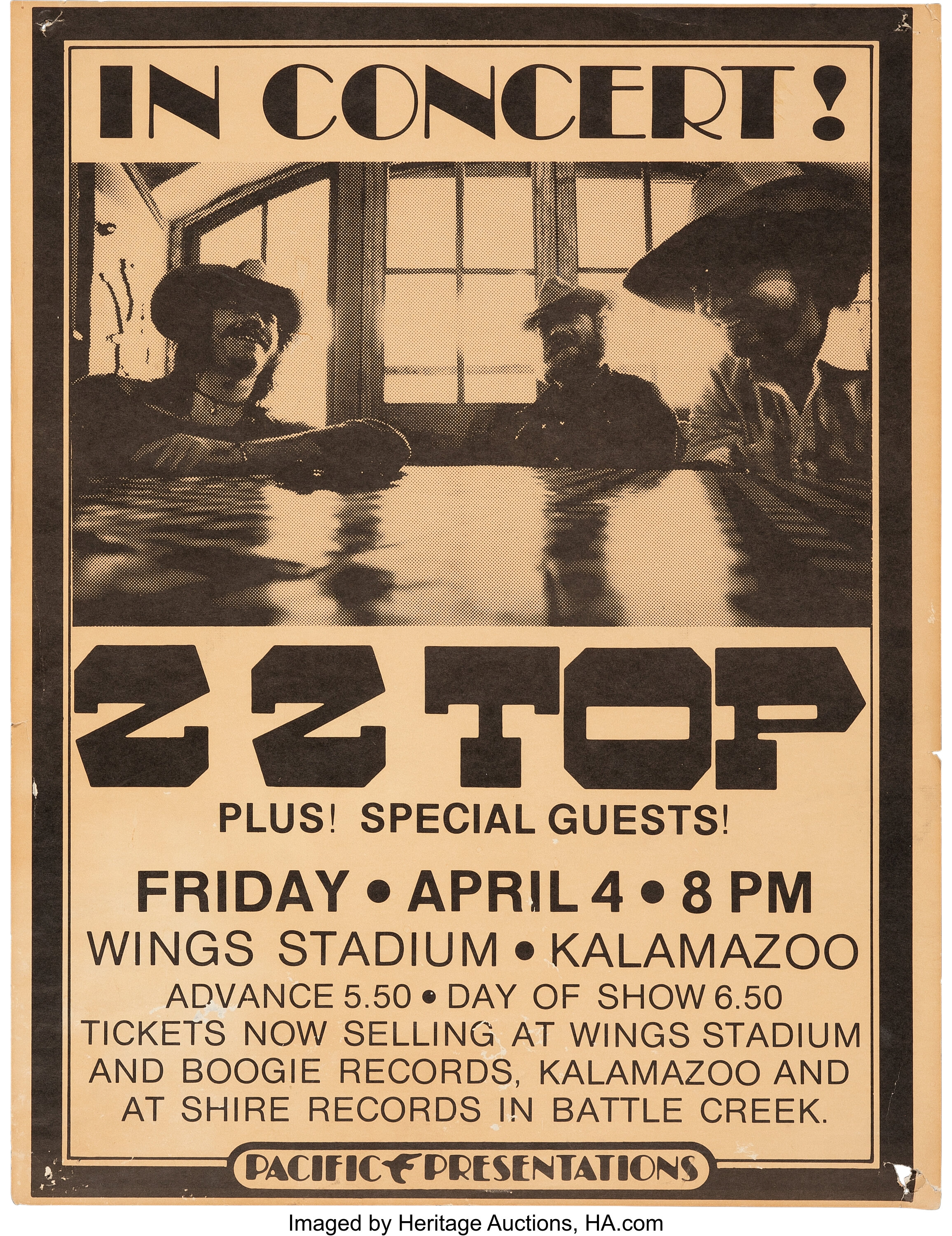 zz top 1975 tour dates