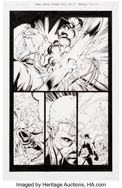 Original Comic Art:Story Page, Mark Bagley and Andy Owens Venom #23 (188) Story Page 4 Original Art (Marvel, 2020)....