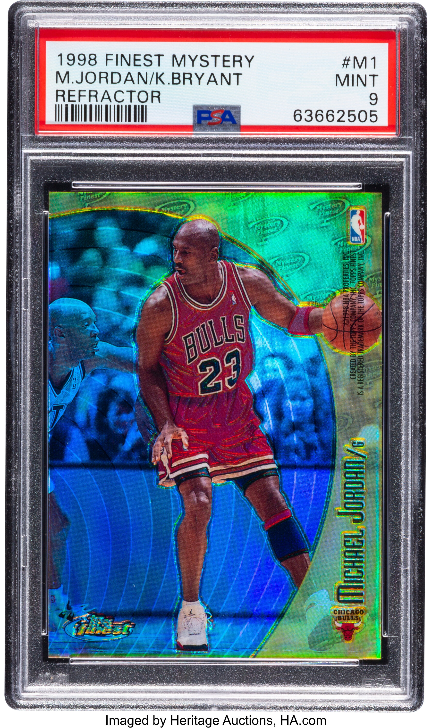 1998 Topps Finest Michael Jordan & Kobe Bryant (Mystery Refractor ...