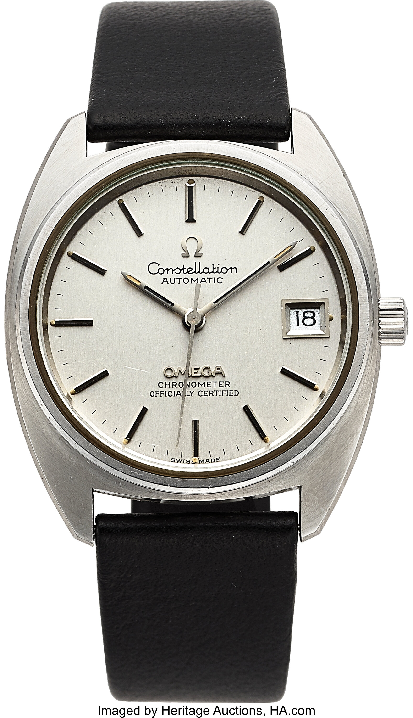 Omega, Constellation Cushion Case ref.168.0056, circa 1970's. ... | Lot ...