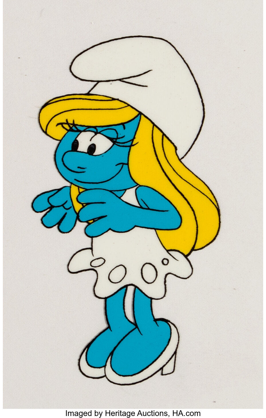 The Smurfs Smurfette Production Cel Hanna Barbera 1981 Lot 46277 Heritage Auctions 4830