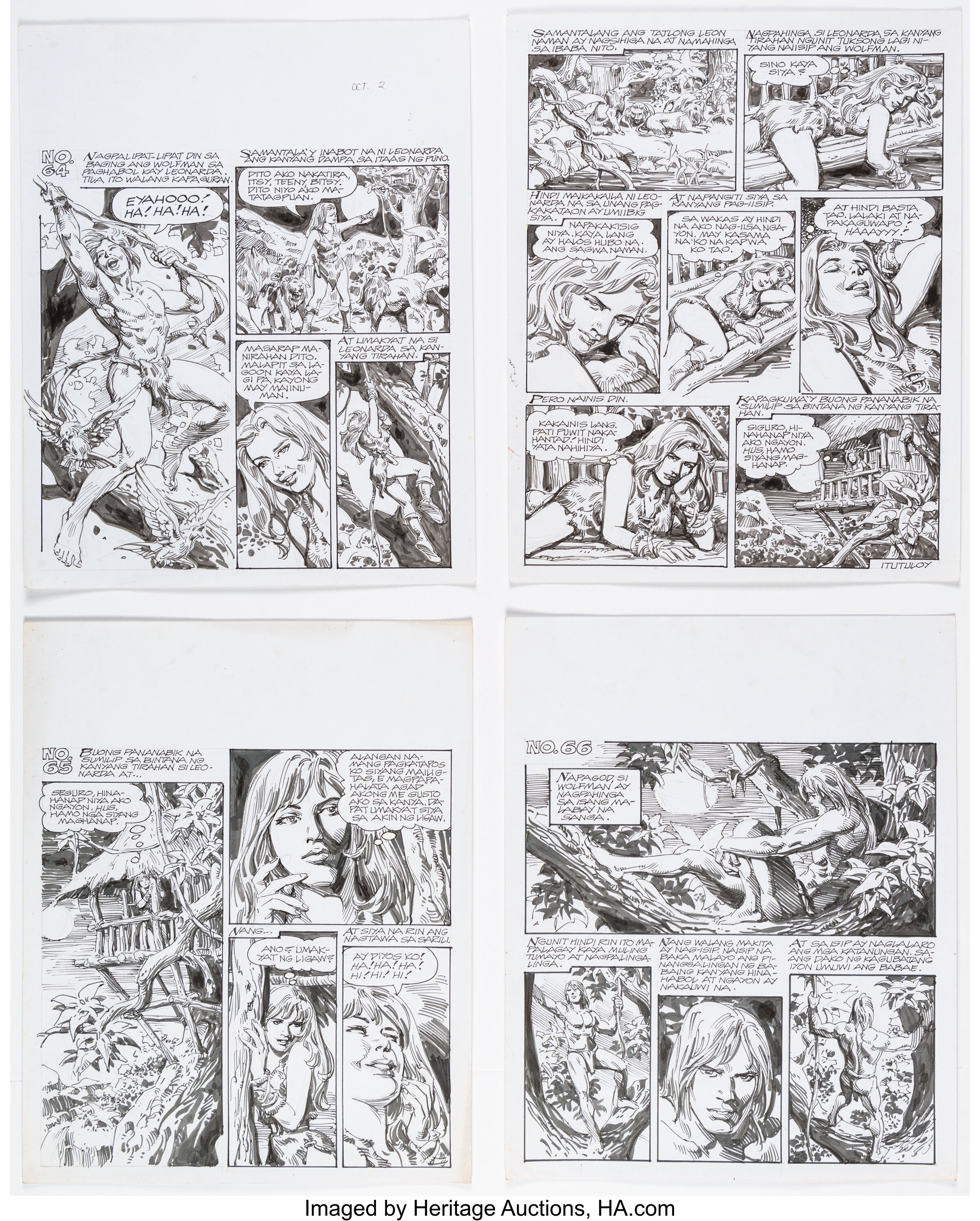Rico Rival (attributed) Leonarda Story Pages from Various Chapters ...