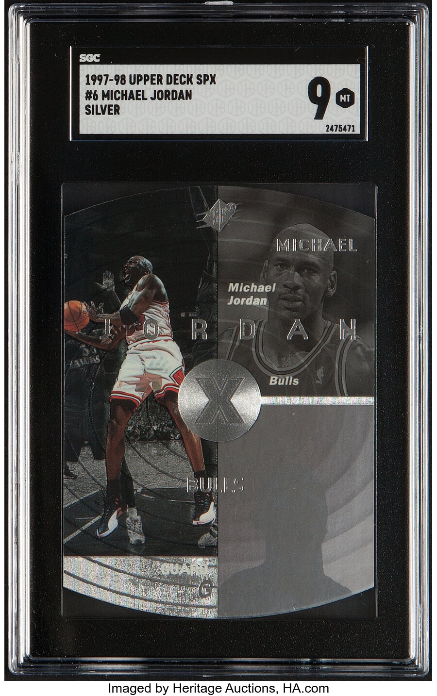 1997 SPx Michael Jordan (Silver) #6 SGC Mint 9