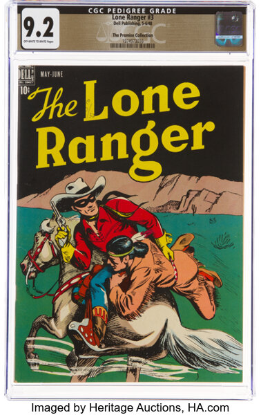 Golden Age (1938-1955):Western, Lone Ranger #3 The Promise Collection Pedigree (Dell, 1948) CGC NM- 9.2 Off-white to white pages....
