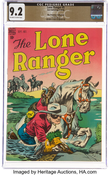 Golden Age (1938-1955):Western, Lone Ranger #5 The Promise Collection Pedigree (Dell, 1948) CGC NM- 9.2 Off-white to white pages....