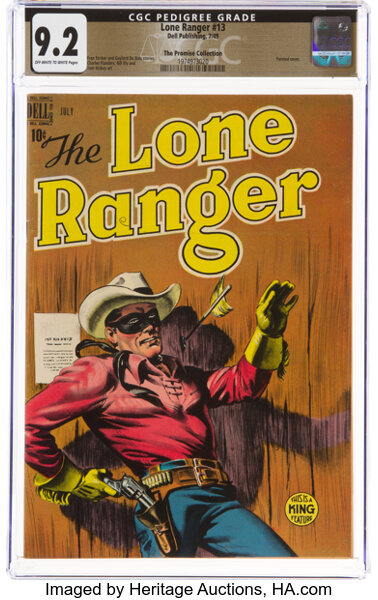 Golden Age (1938-1955):Western, Lone Ranger #13 The Promise Collection Pedigree (Dell, 1949) CGC NM- 9.2 Off-white to white pages....