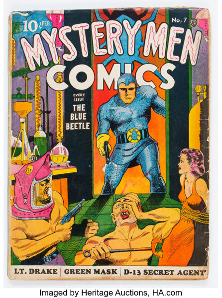 Golden Age (1938-1955):Superhero, Mystery Men Comics #7 (Fox, 1940) Condition: Apparent GD....
