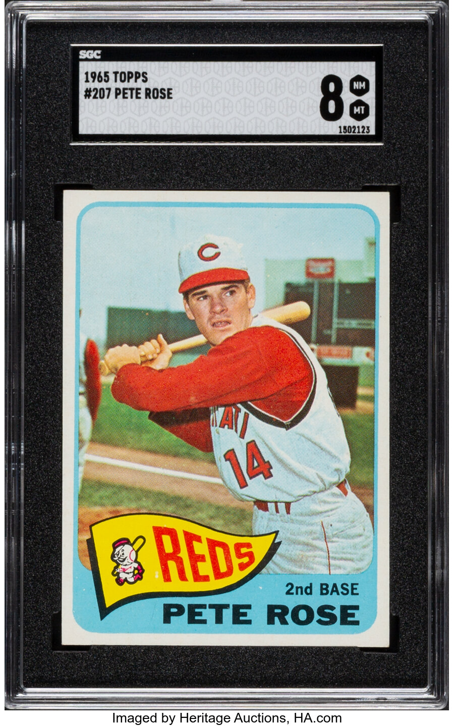 1965 Topps Pete Rose #207 SGC NM-MT 8