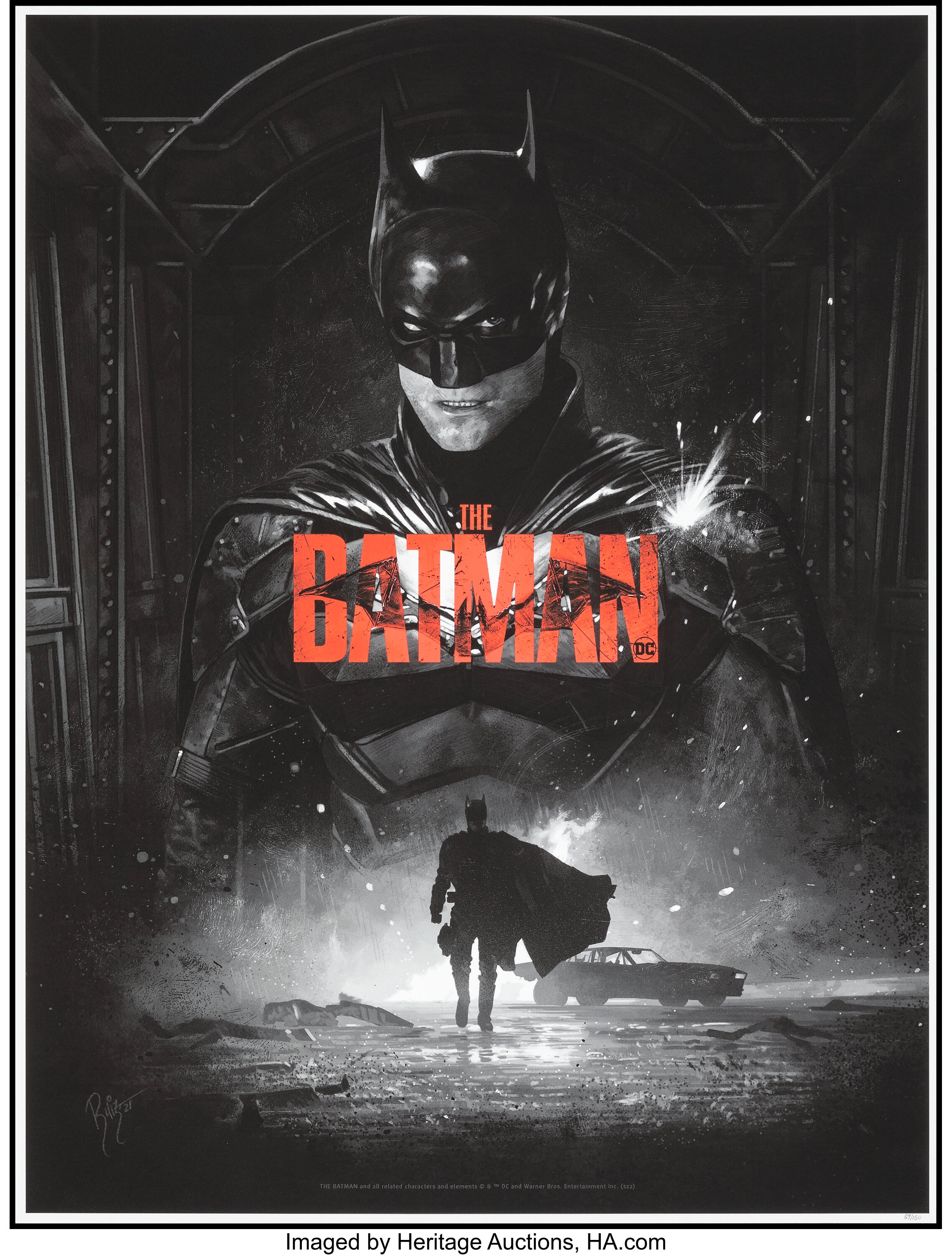 The Batman, 59/150 by Juan Carlos Ruiz Burgos (Bottleneck, 2022). | Lot ...