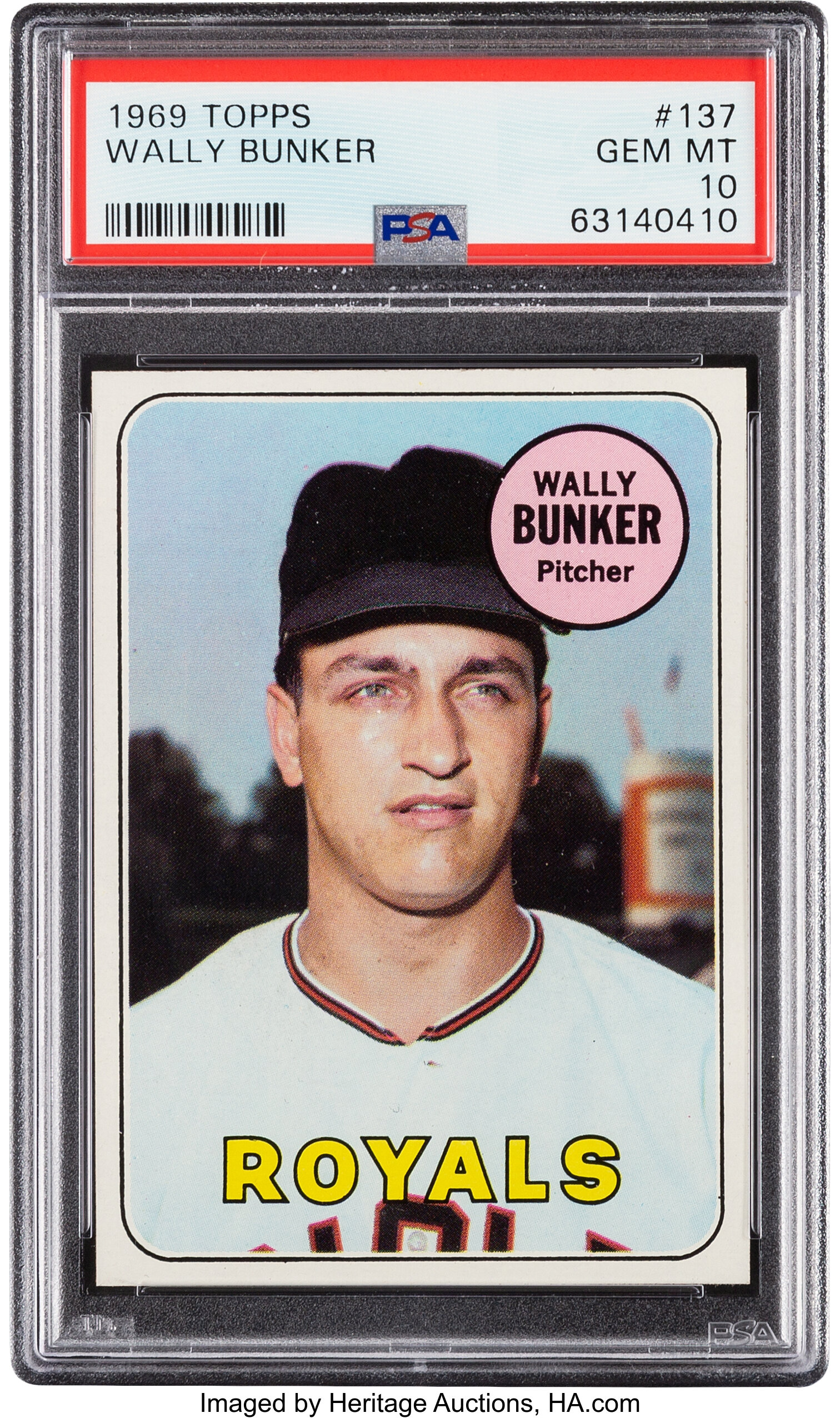 1969 Topps Wally Bunker #137 PSA Gem Mint 10 - Pop Three!... | Lot ...