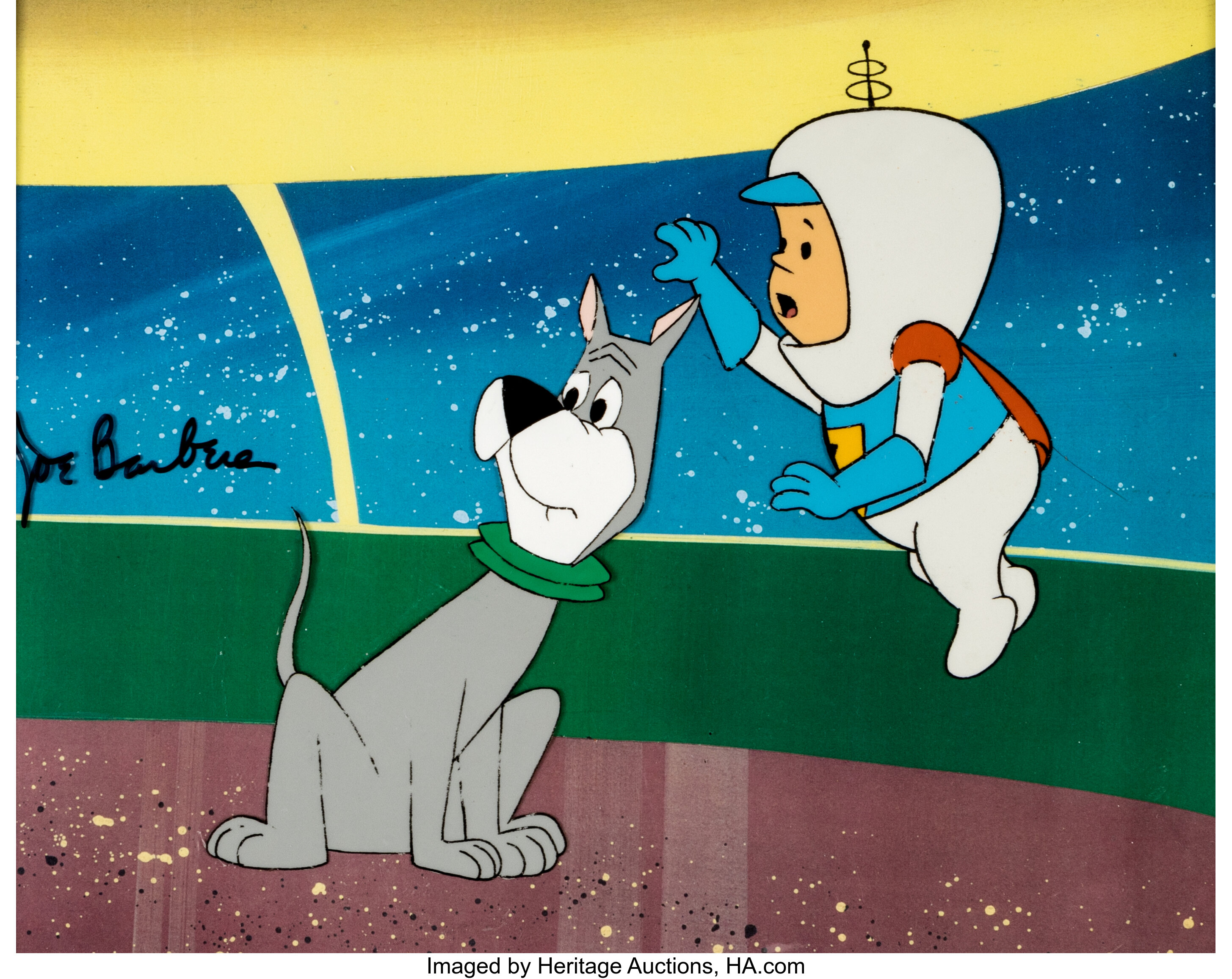 The Jetsons Elroy And Astro Production Cel Signed By Joe Barbera Lot 50366 Heritage Auctions 5684