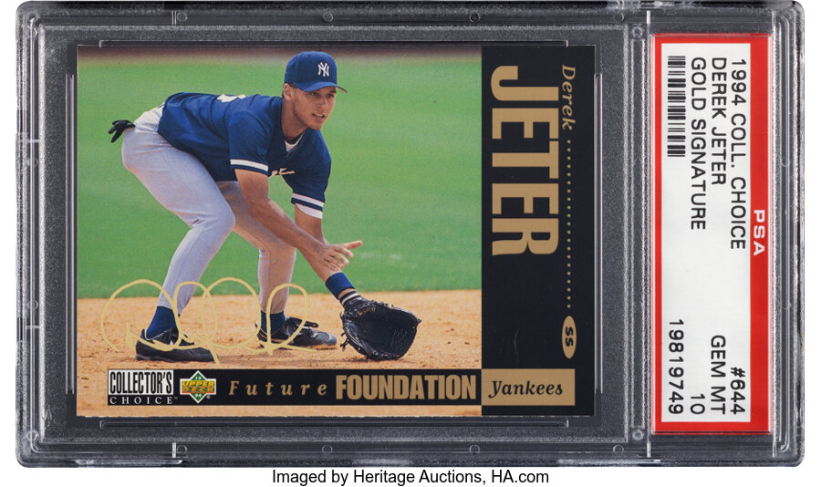 1994 Upper Deck Collector's Choice Derek Jeter (Gold Signature) #644 PSA Gem Mint 10