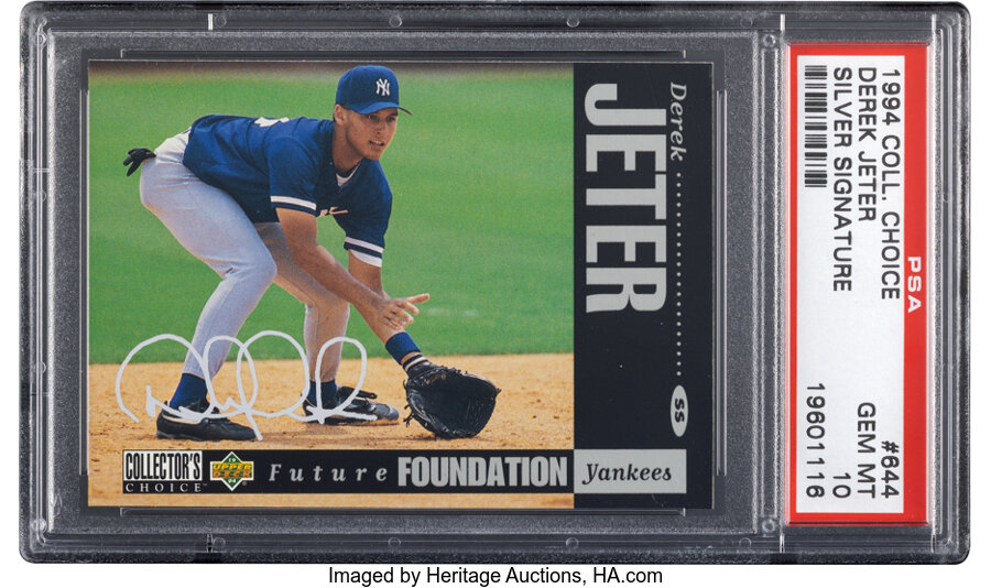 1994 Upper Deck Collector's Choice Derek Jeter (Silver Signature) #644 PSA Gem Mint 10