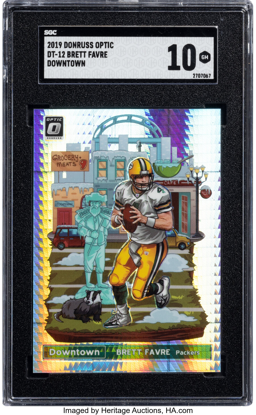 2019 Panini Donruss Optic Brett Favre (Downtown) #DT-12 SGC Gem Mint 10