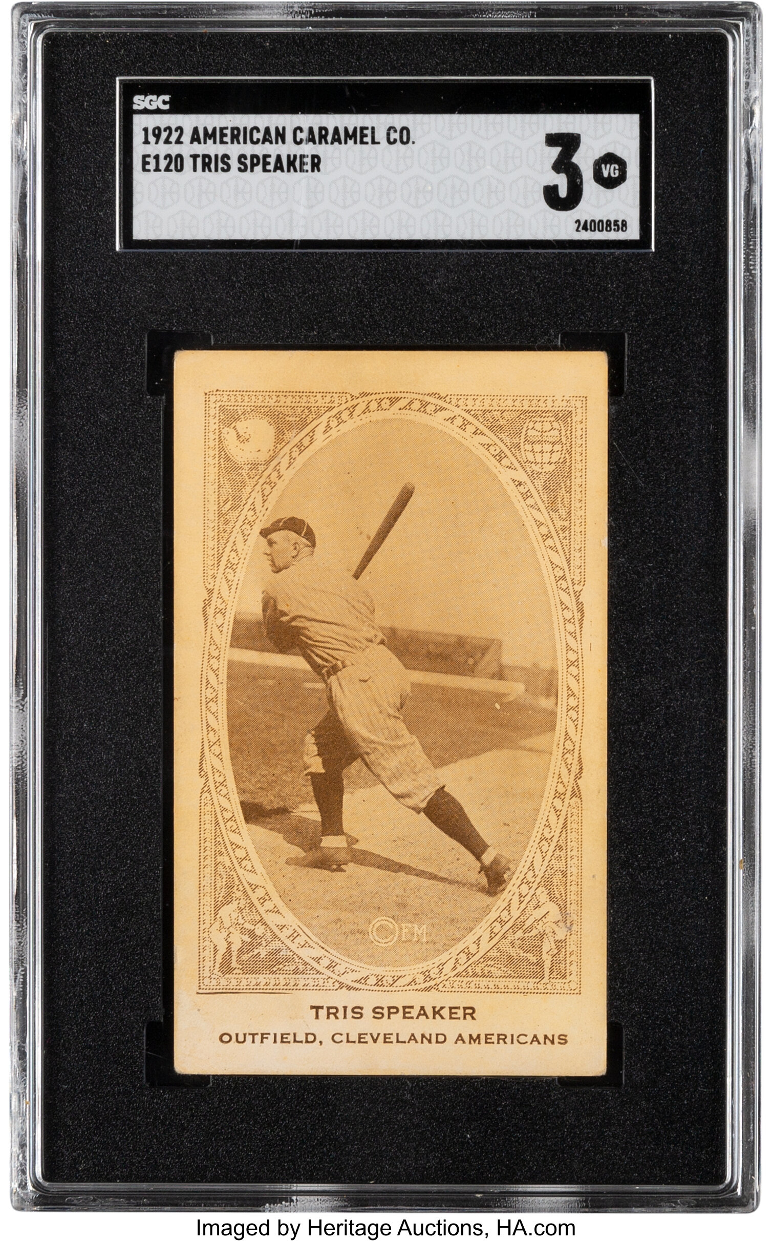 1922 E120 American Caramel Tris Speaker SGC VG 3.... Baseball Cards ...