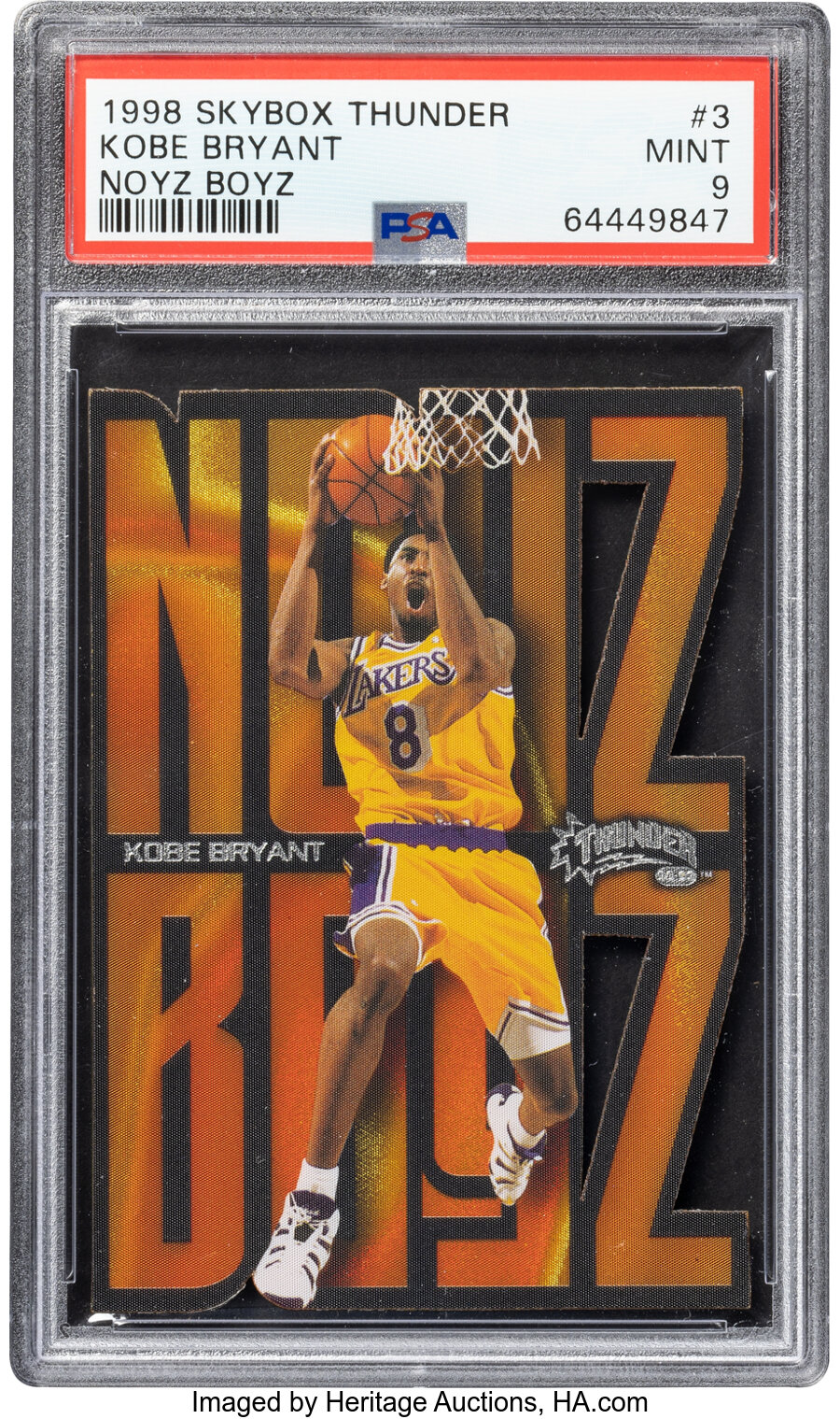 1998 Skybox Thunder Kobe Bryant (Noyz Boyz) #3 PSA Mint 9