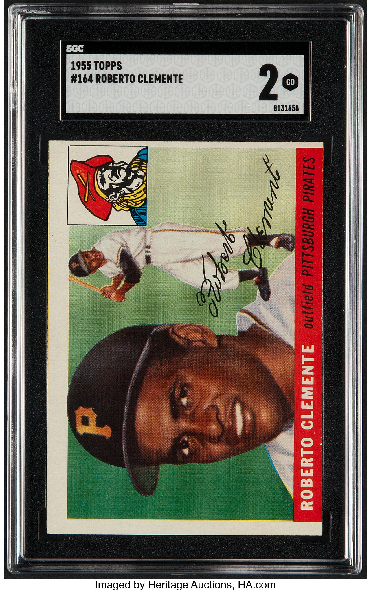 1955 Topps Roberto Clemente #164 SGC Good 2.... Baseball Cards | Lot ...