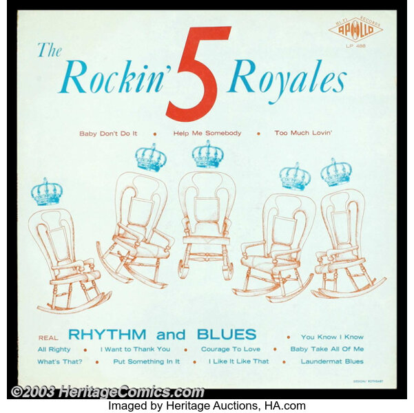 Five Royales - Rockin' 5 Royales - Apollo Mono LP 488 Green Label ...