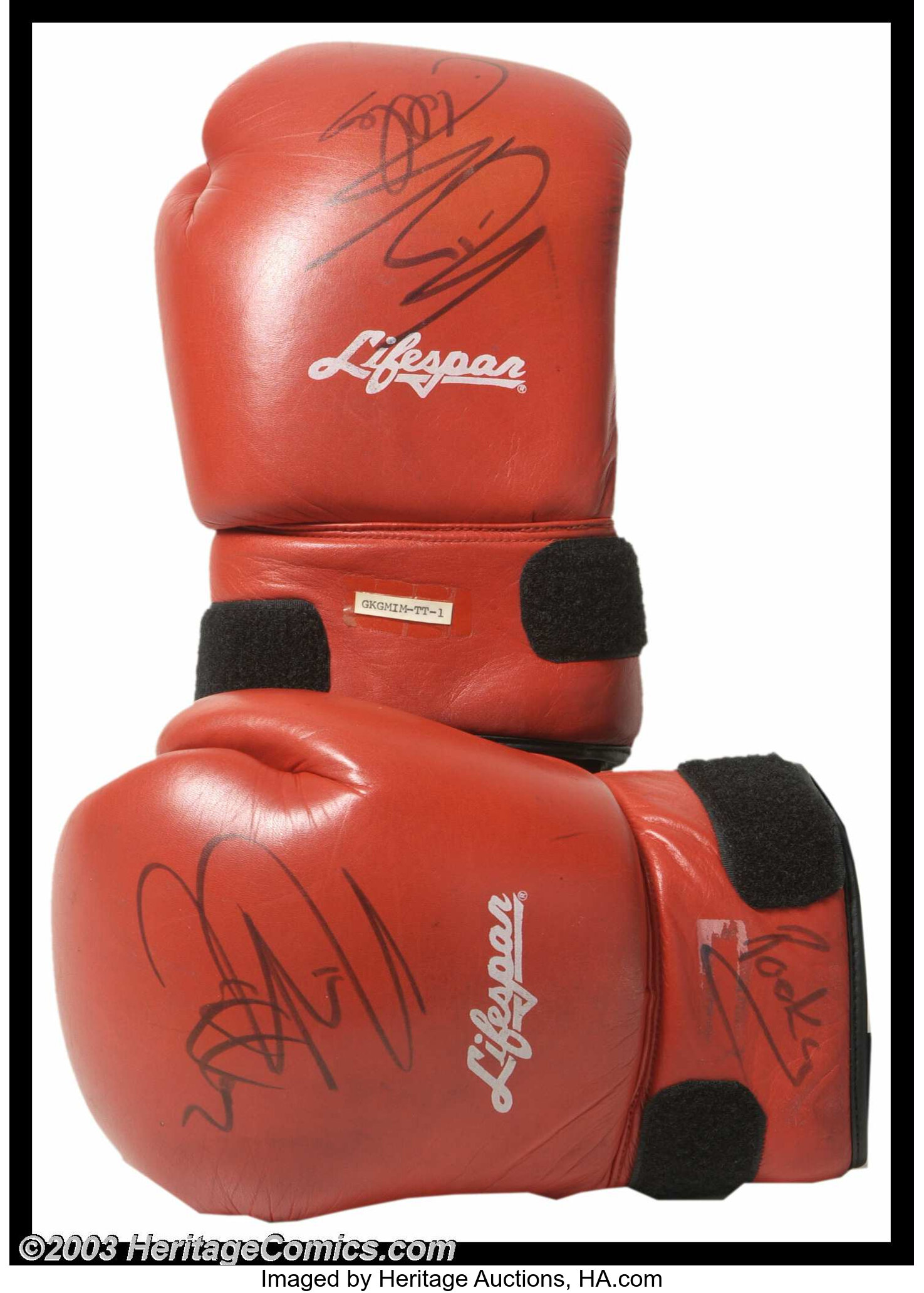 Sylvester Stallone Rocky Boxing Gloves Auction