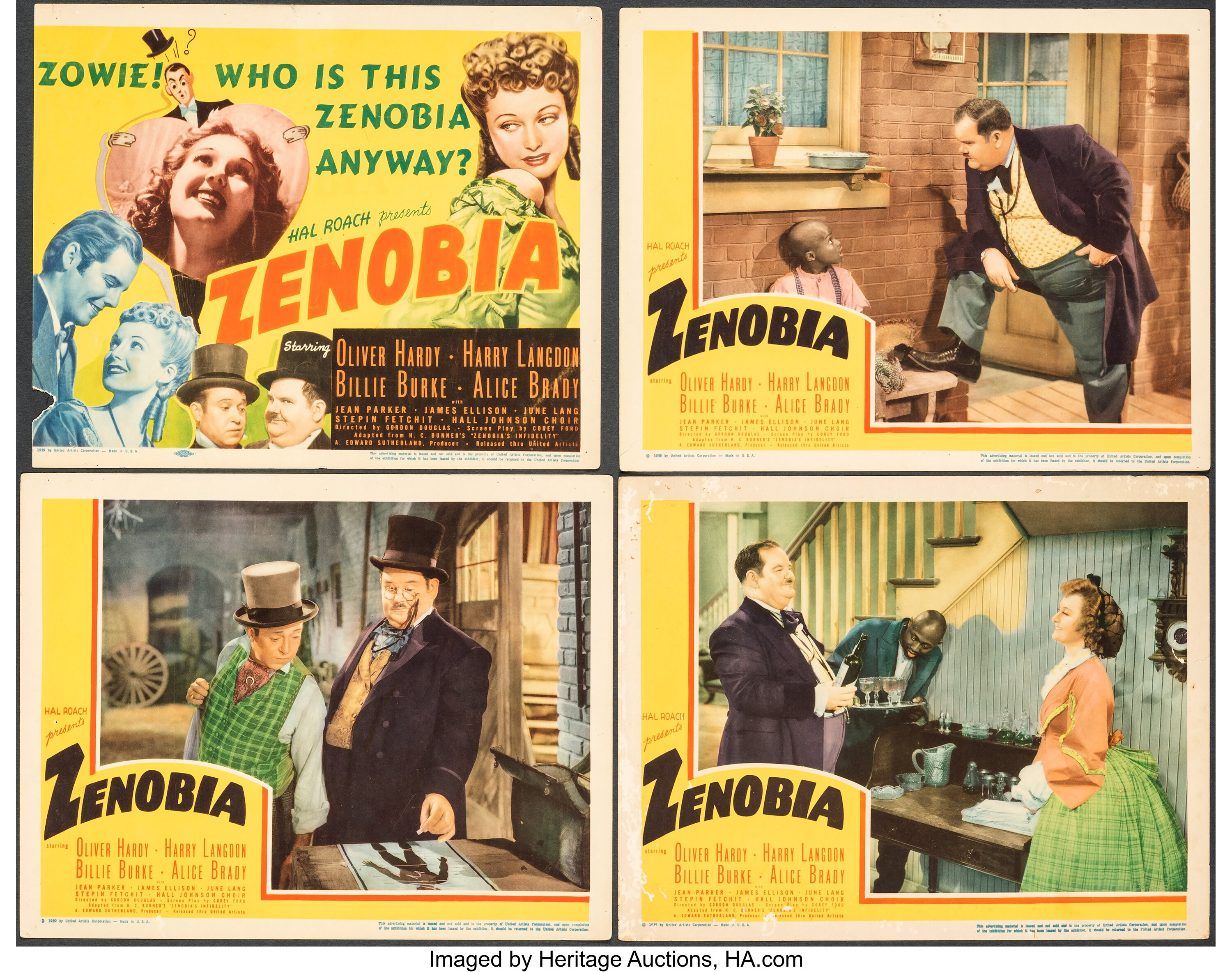Zenobia (United Artists, 1939). Fine. Trimmed Title Lobby Card (11" | Lot #55304 | Heritage Auctions