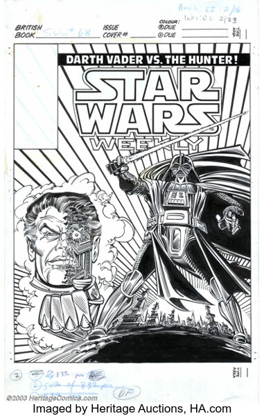 Carmine Infantino Original Cover Art For Star Wars Weekly 68 Lot 5258 Heritage Auctions