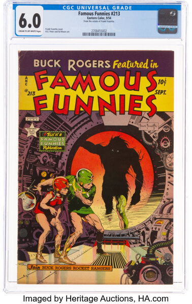 Golden Age (1938-1955):Science Fiction, Famous Funnies #213 (Eastern Color, 1954) CGC FN 6.0 Cream to off-white pages....